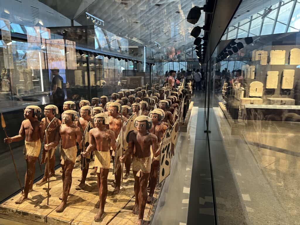 An exhibit in Cairo's brand-new Grand Egyptian Museum (GEM)
