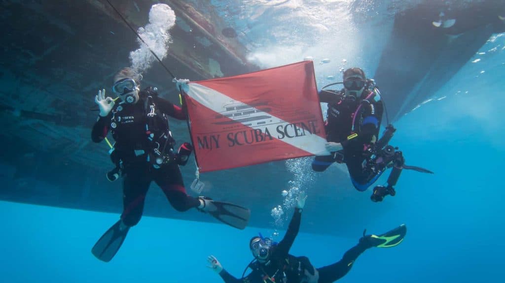 Divers under the Scuba Scene