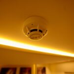 A smoke detector on All Star Scuba Scene, one of many onboard safety features